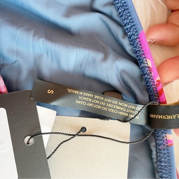 New Vix by Paula Hermanny Bikini Bottom in Tulum Basic Full Multi Floral Size S - Picture 5 of 6